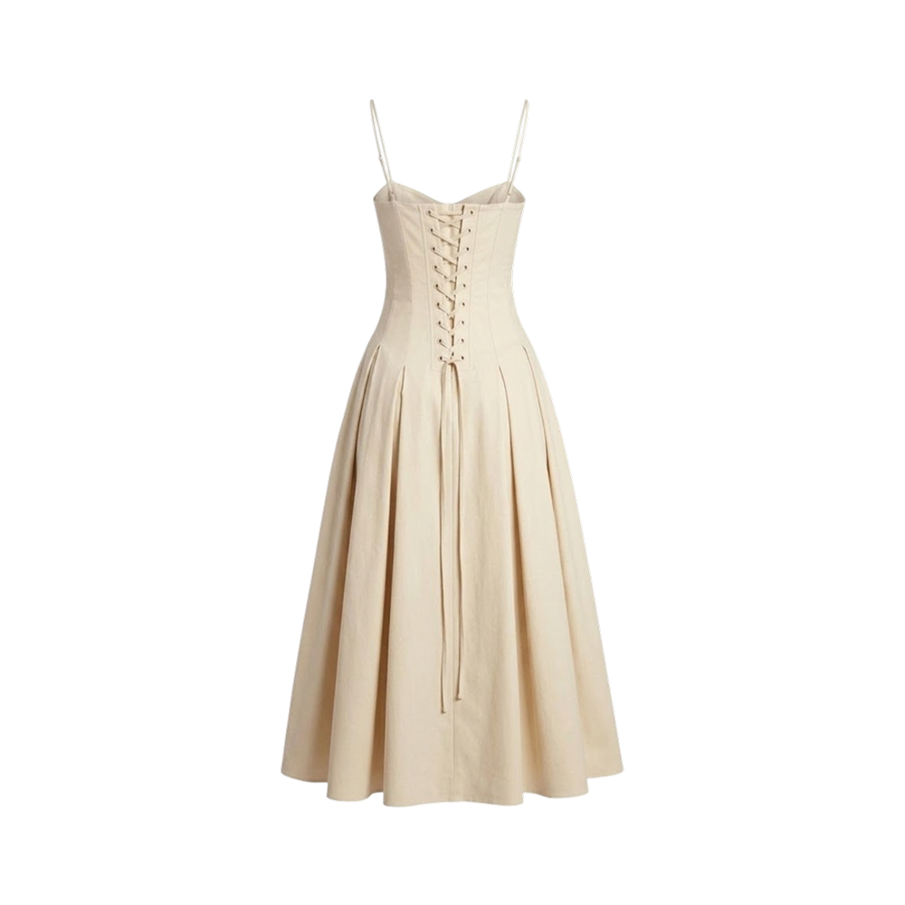 Elara Voss Amelie Ivory Midi Dress