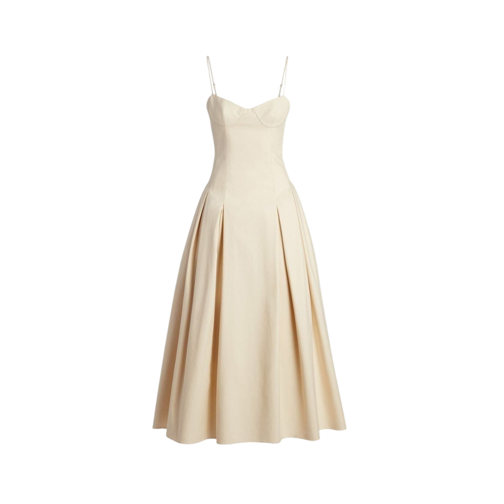 Elara Voss Amelie Ivory Midi Dress