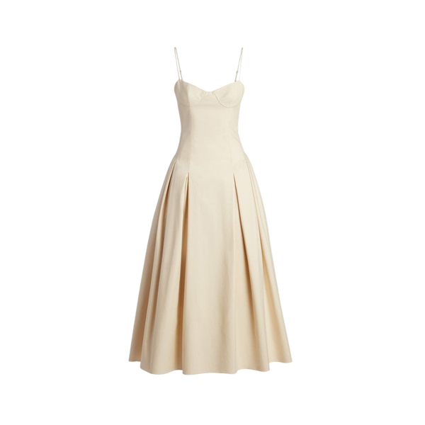 Elara Voss Amelie Ivory Midi Dress