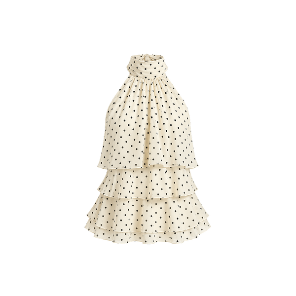 Elara Voss Amelie Ivory Polka Top