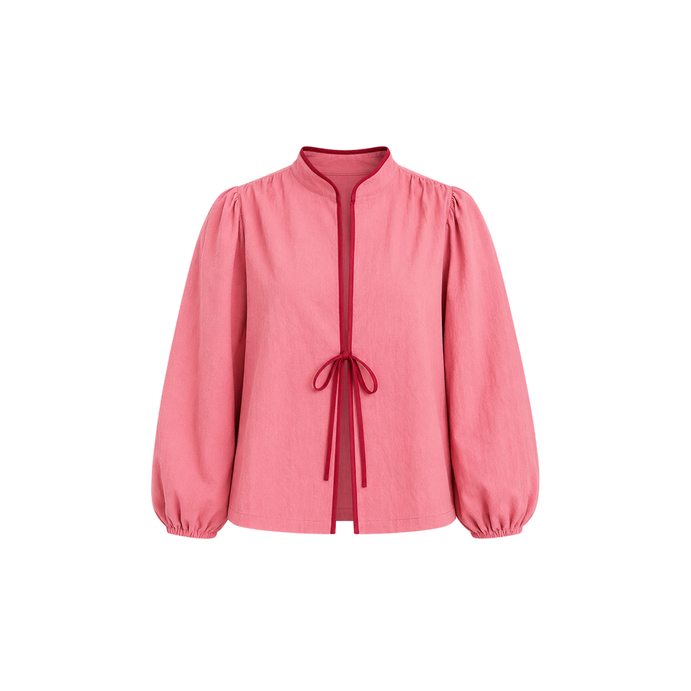 Elara Voss Amelie Rose Pink Blouse