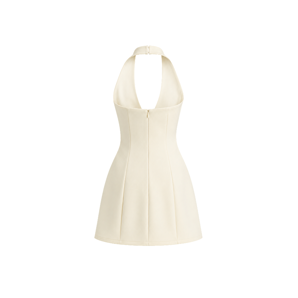 Elara Voss Aurelia Halter Mini Dress