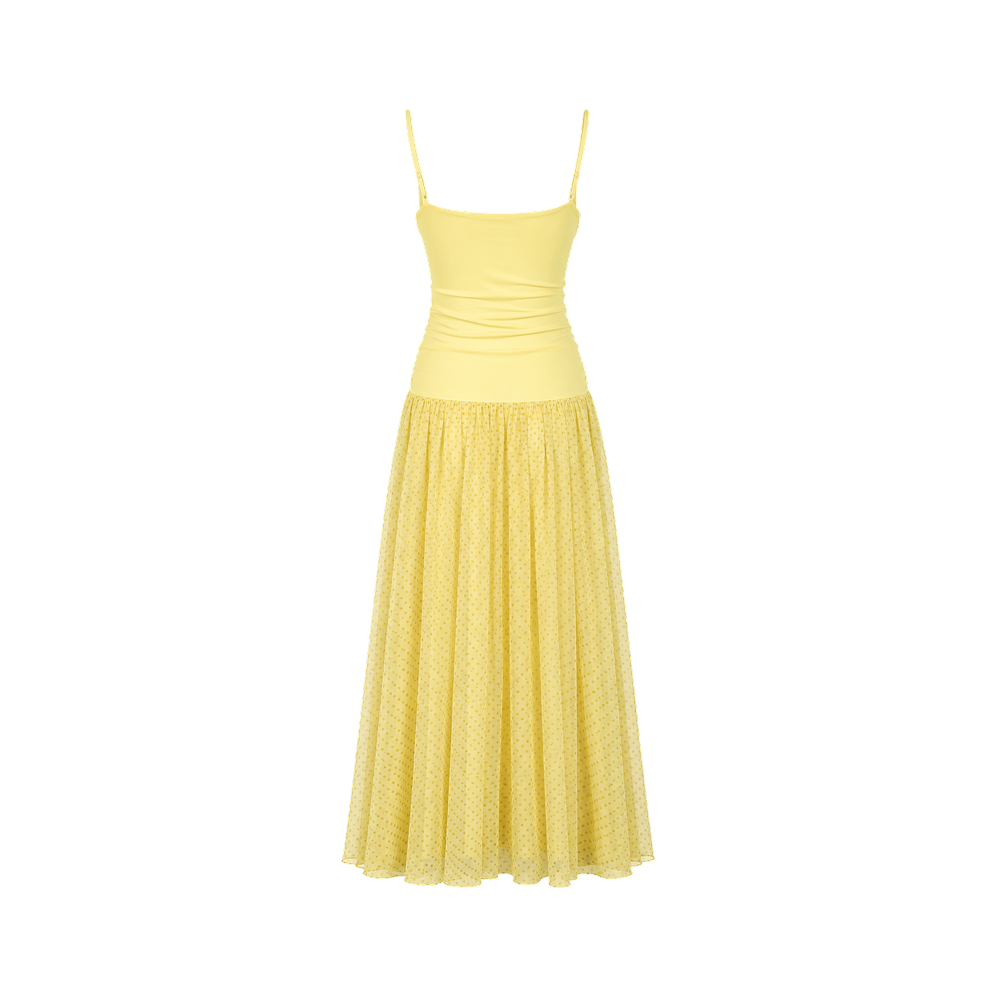 Elara Voss Aurelia Pleated Maxi Dress
