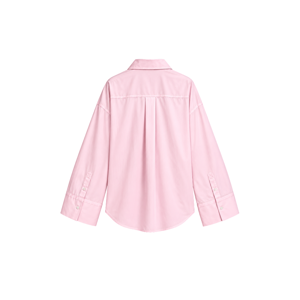 Elara Voss Aurelia Relaxed Powder Pink Shirt