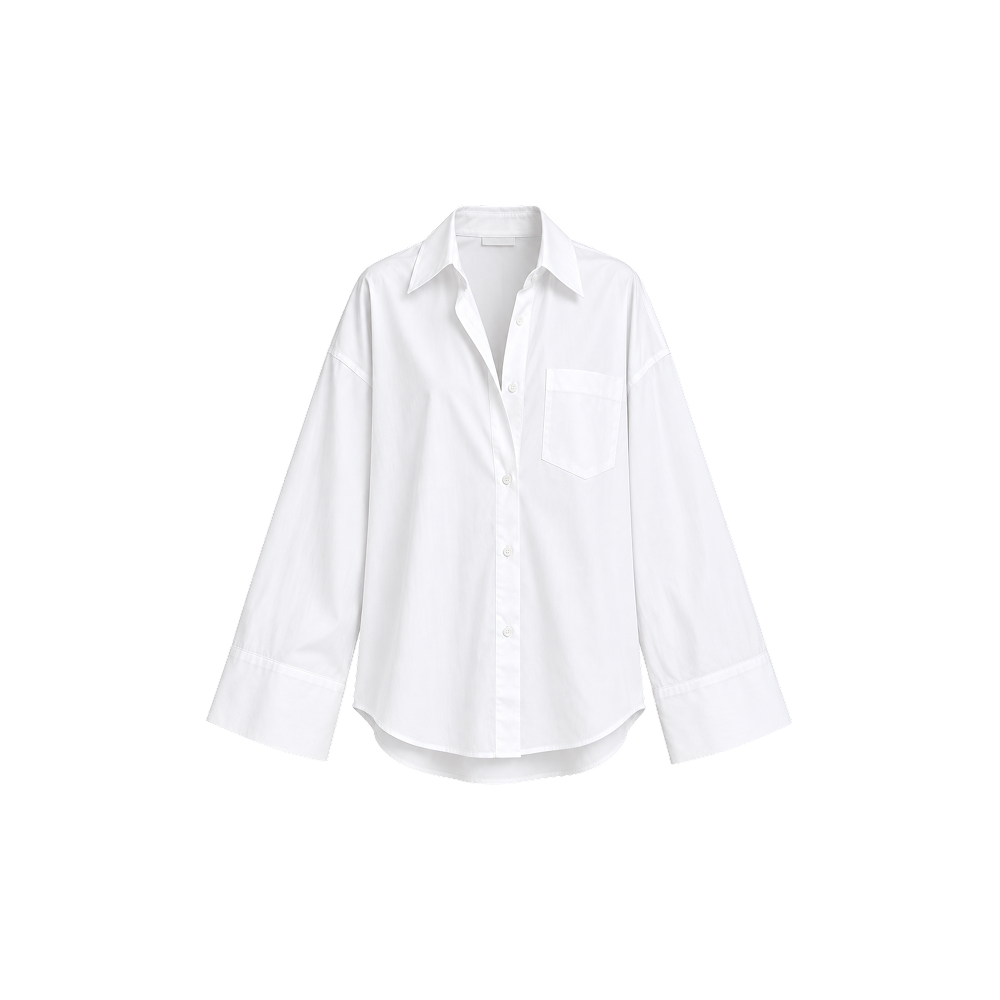 Elara Voss Aurelia Relaxed White Shirt