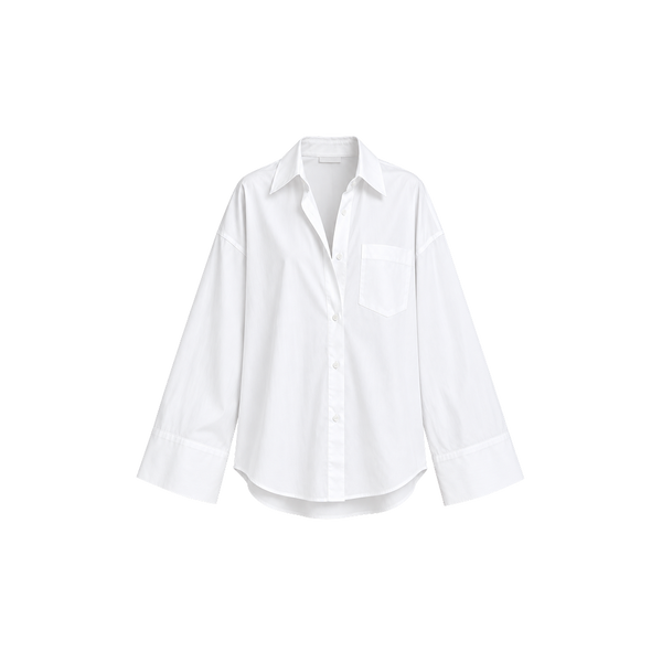 Elara Voss Aurelia Relaxed White Shirt
