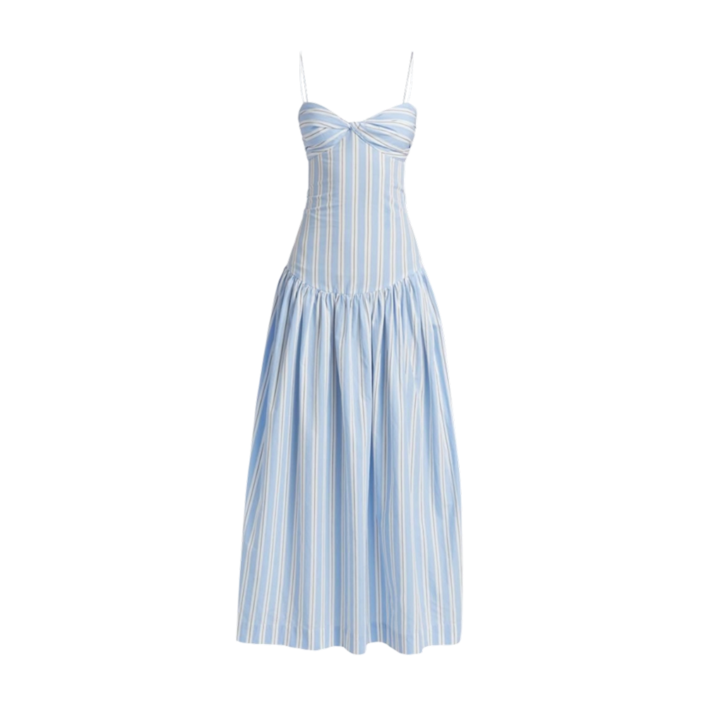Elara Voss Azure Breeze Maxi Dress