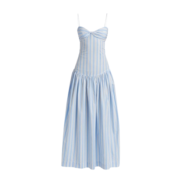 Elara Voss Azure Breeze Maxi Dress