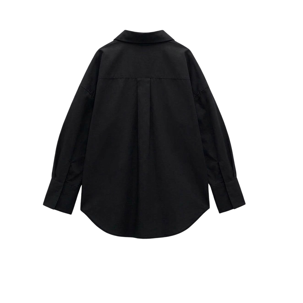 Elara Voss Black Relax Shirt