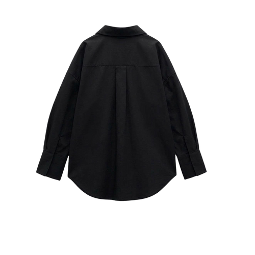 Elara Voss Black Relax Shirt