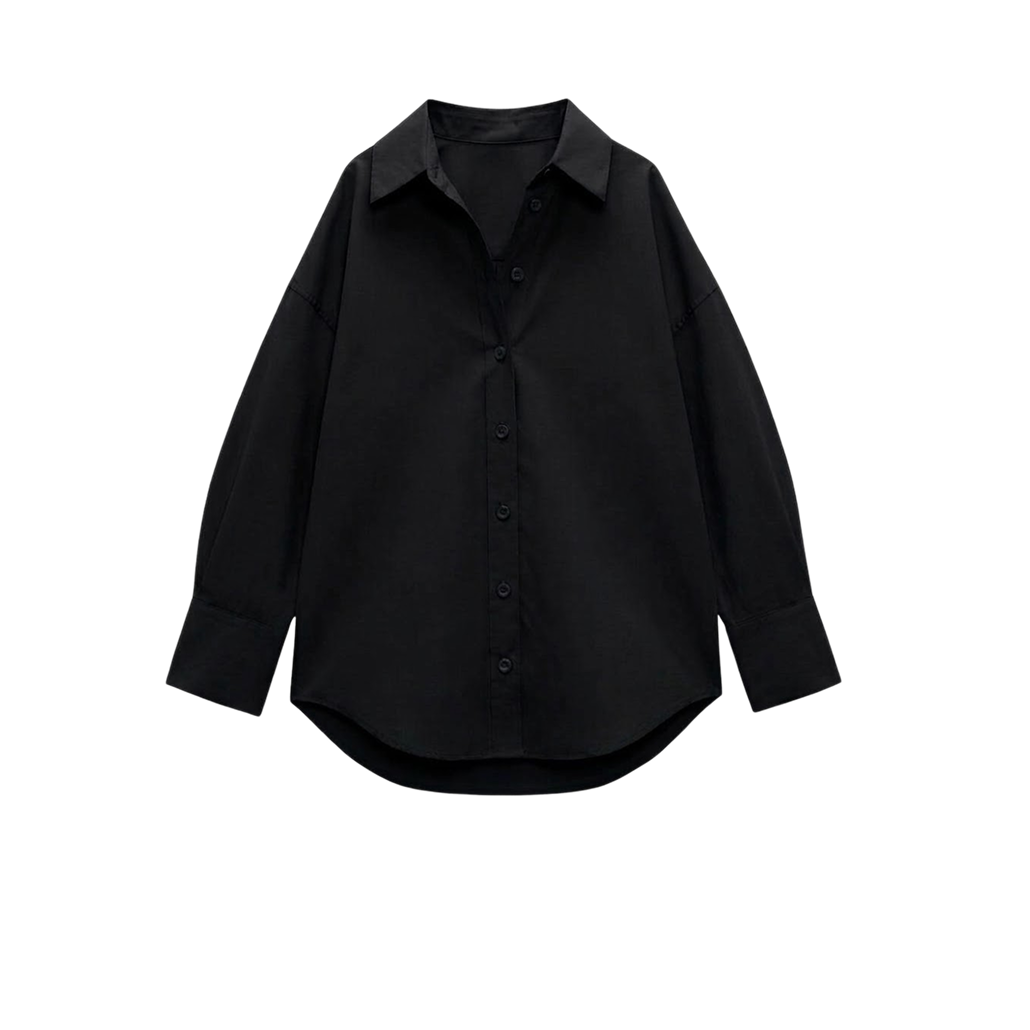 Elara Voss Black Relax Shirt