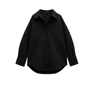 Elara Voss Black Relax Shirt