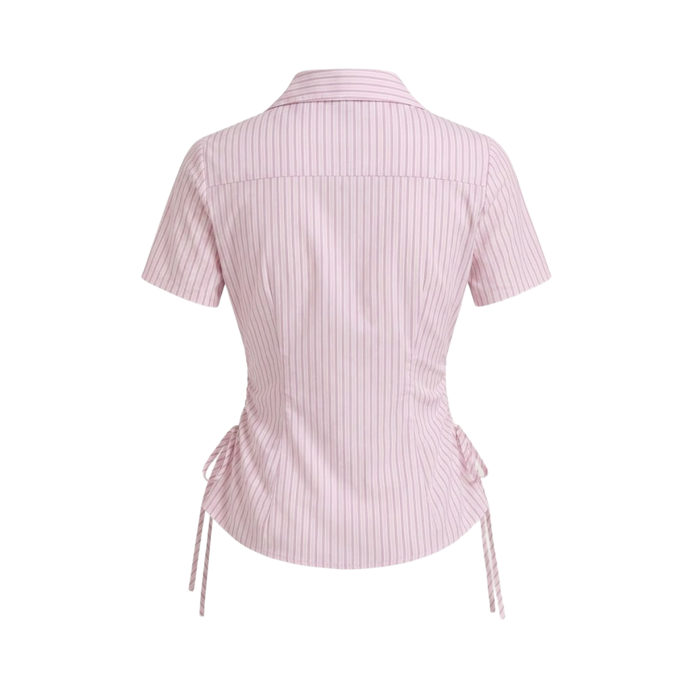 Elara Voss Blush Cinch Shirt