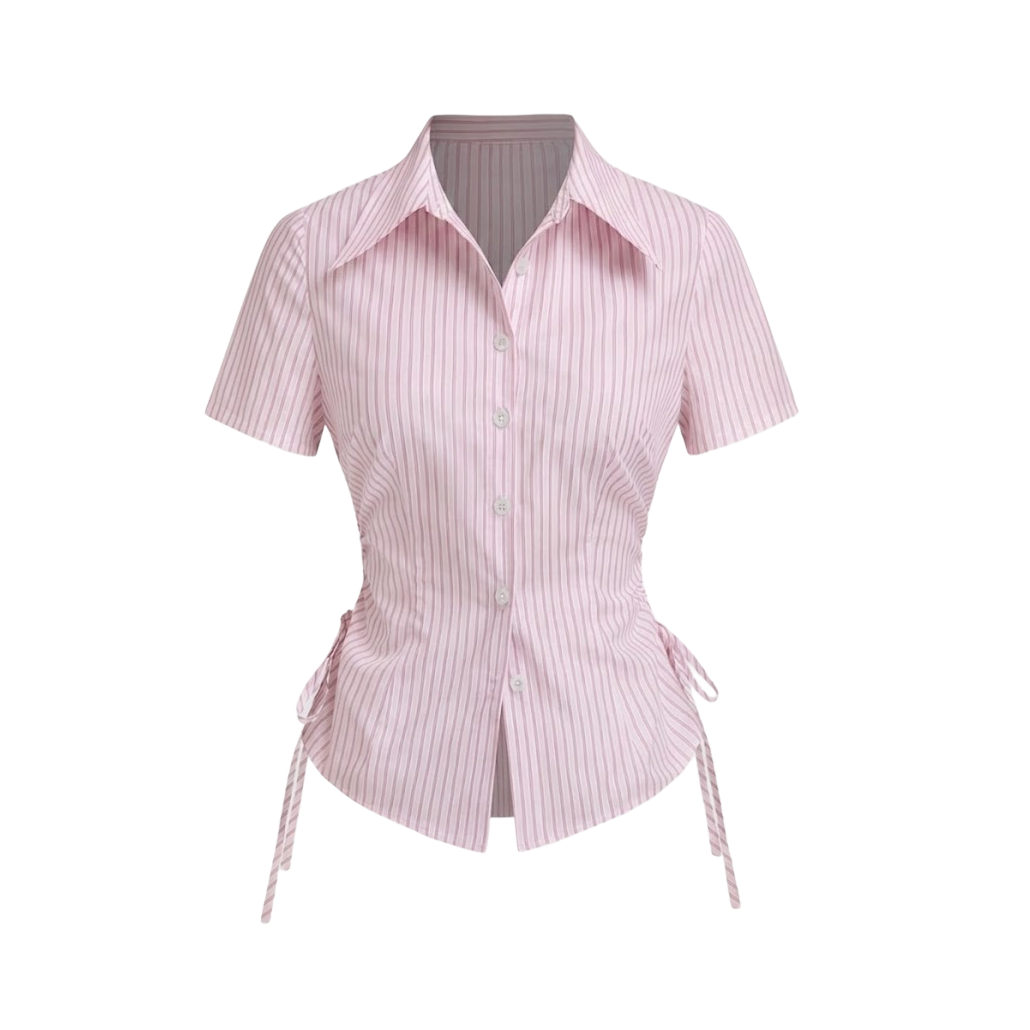 Elara Voss Blush Cinch Shirt
