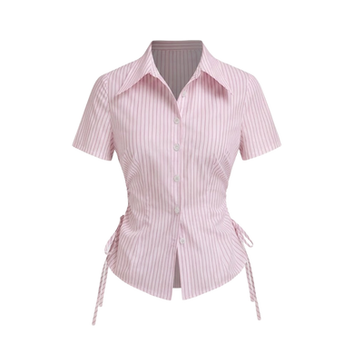 Elara Voss Blush Cinch Shirt