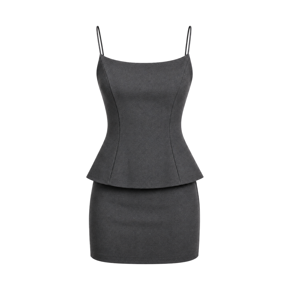 Elara Voss Brielle Gray Dress