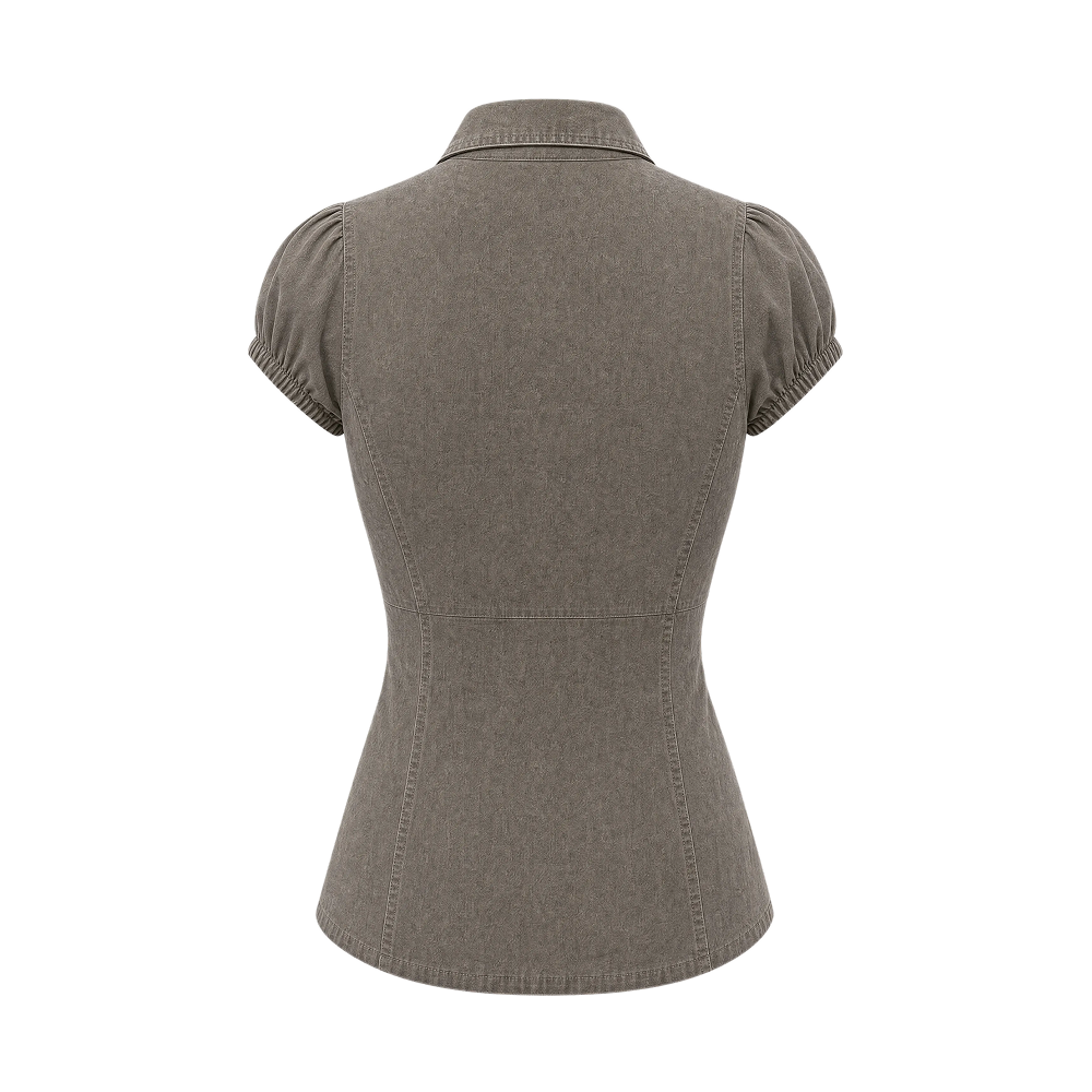 Elara Voss Camille Buckle Shirt