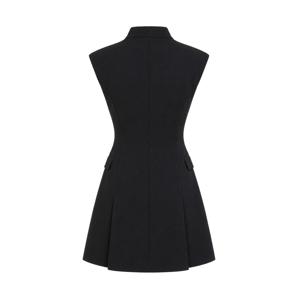 Elara Voss Celeste Black Mini Dress