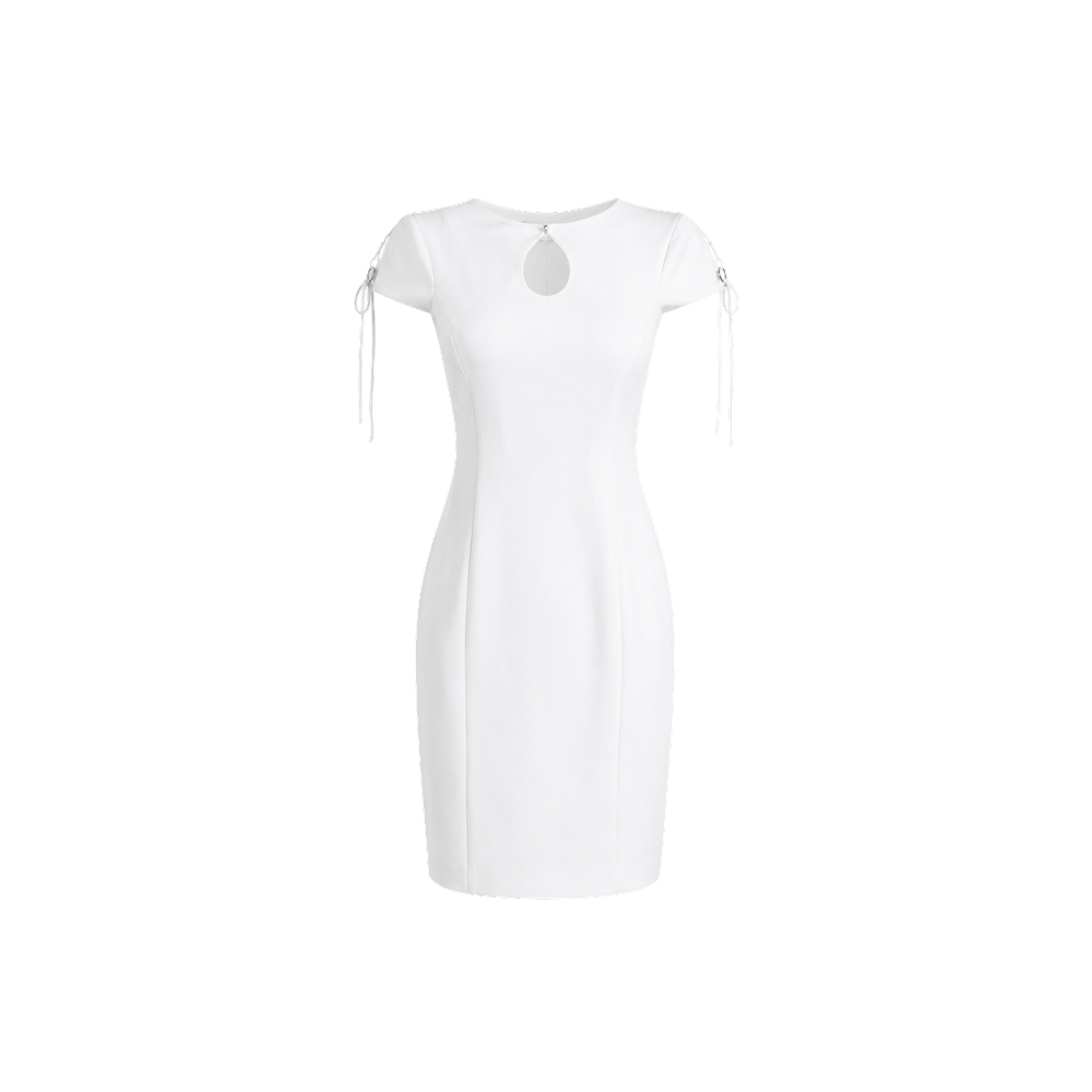 Elara Voss Celeste Tie-Sleeve Midi Dress