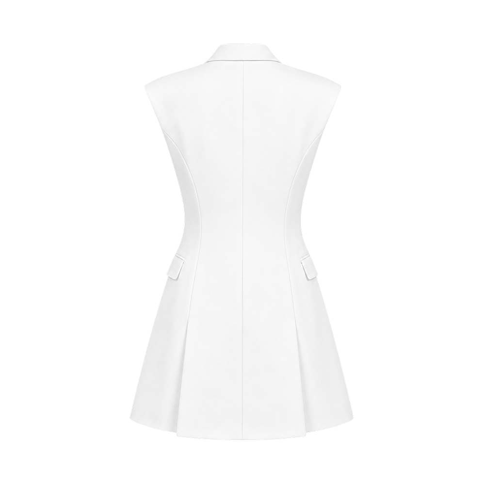 Elara Voss Celeste White Mini Dress