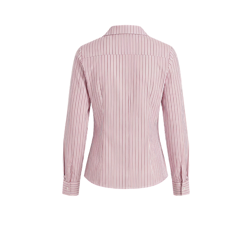 Elara Voss Classic Blush Pinstripe Shirt