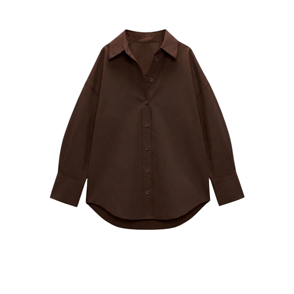 Elara Voss Cocoa Relax Shirt