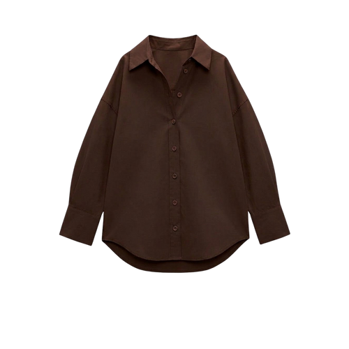 Elara Voss Cocoa Relax Shirt