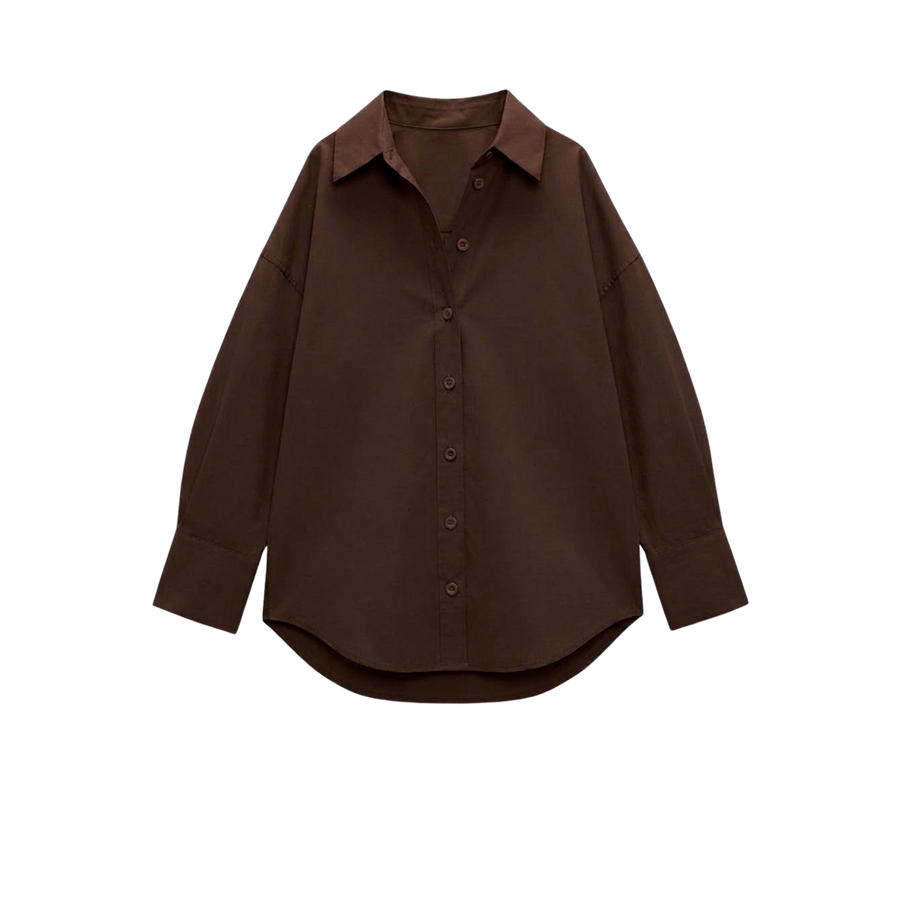 Elara Voss Cocoa Relax Shirt