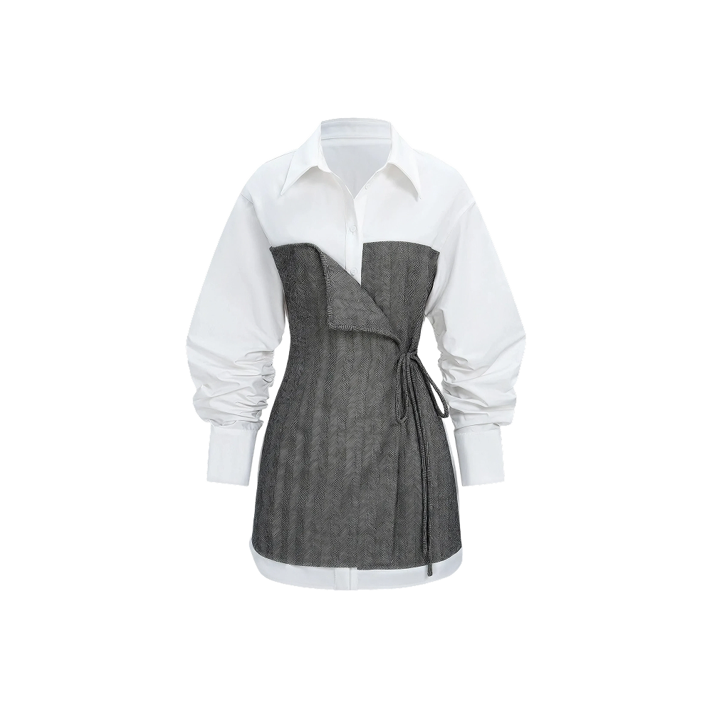 Elara Voss Colette Corset Shirt Dress