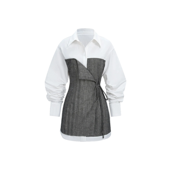 Elara Voss Colette Corset Shirt Dress
