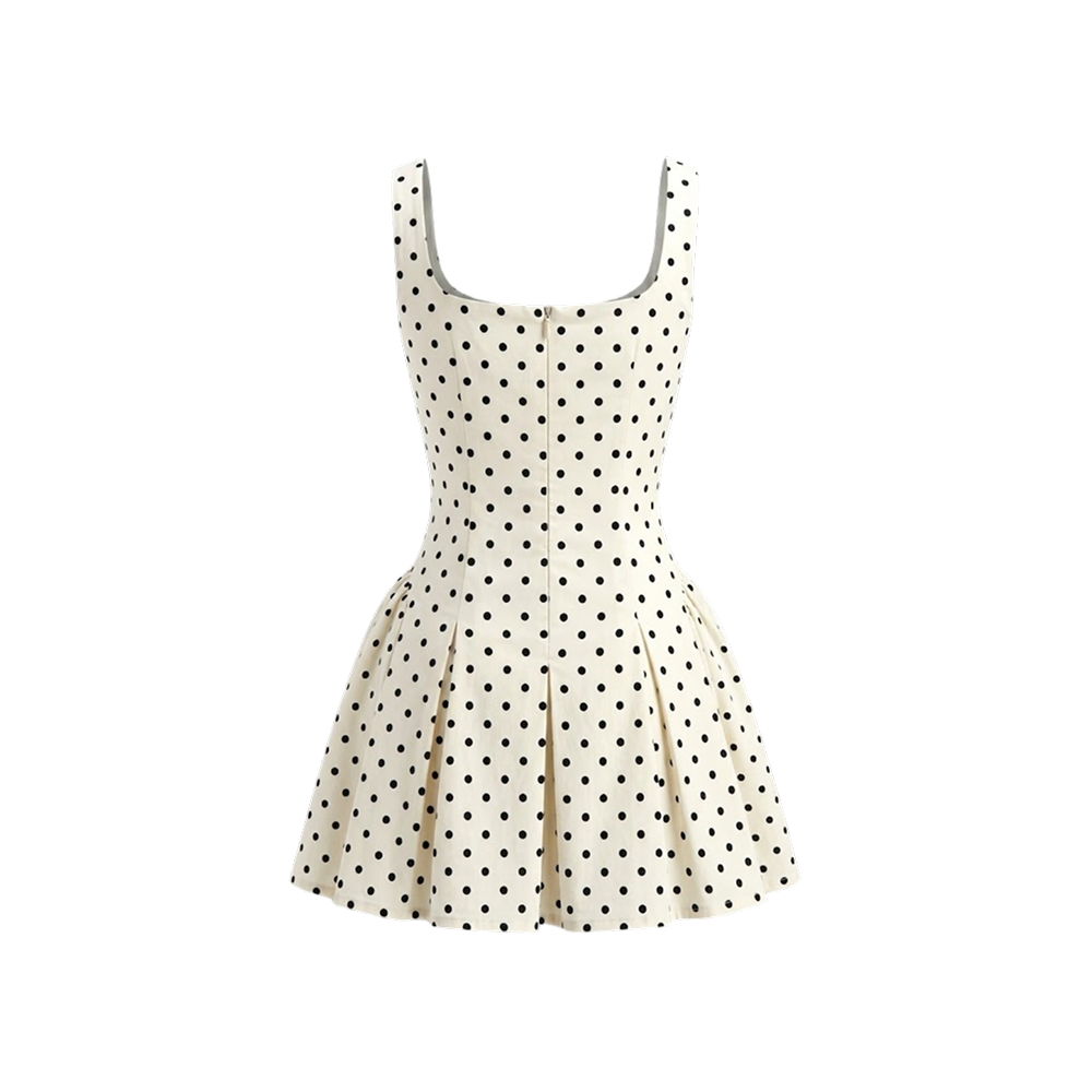 Elara Voss Colette Polka Dot Mini Dress