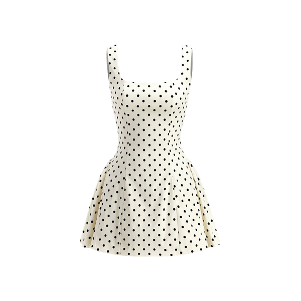 Elara Voss Colette Polka Dot Mini Dress