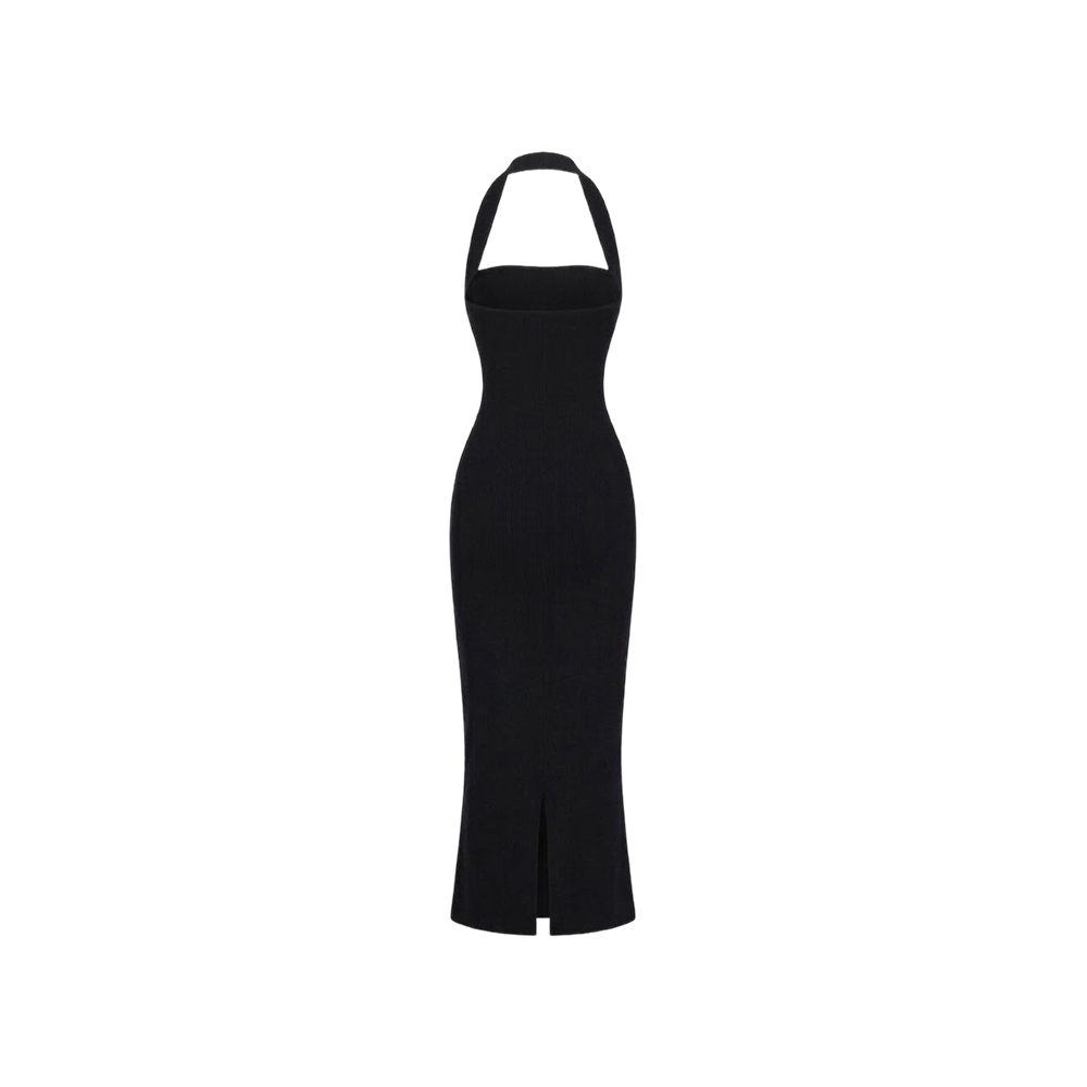 Elara Voss Eclipse Halter Column Dress