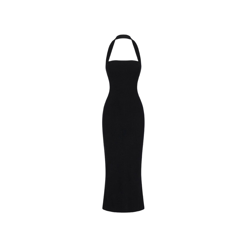 Elara Voss Eclipse Halter Column Dress