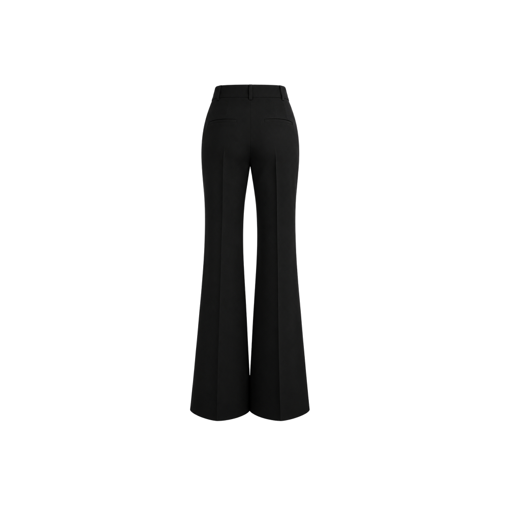 Elara Voss Etoile Flare Midnight Black Trouser