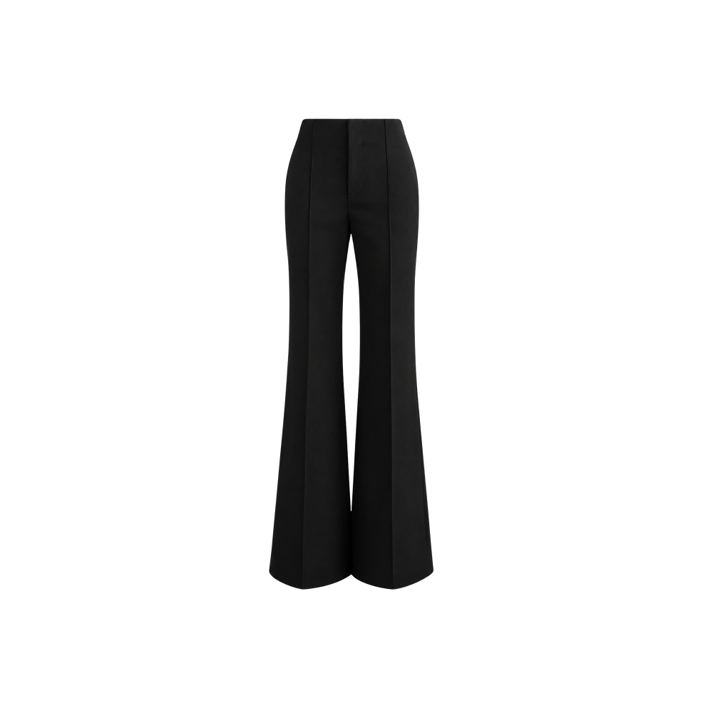 Elara Voss Etoile Flare Midnight Black Trouser