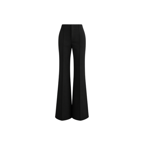 Elara Voss Etoile Flare Midnight Black Trouser