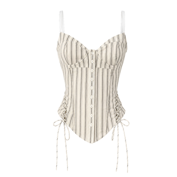 Elara Voss Heritage Pinstripe Corset