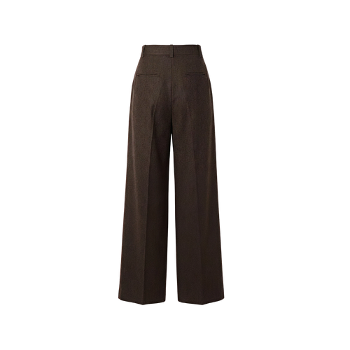 Elara Voss High-Waist Wide-Leg Cocoa Trouser