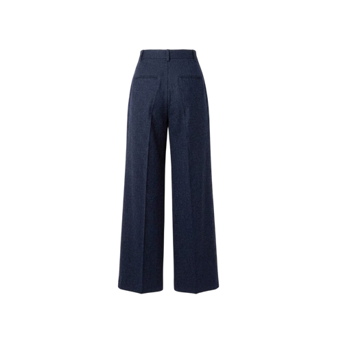 Elara Voss High-Waist Wide-Leg Midnight Trouser