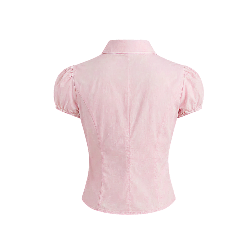 Elara Voss Juliette Tie Blush Shirt