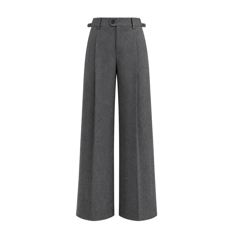Elara Voss Laurent Grey Flared Trousers
