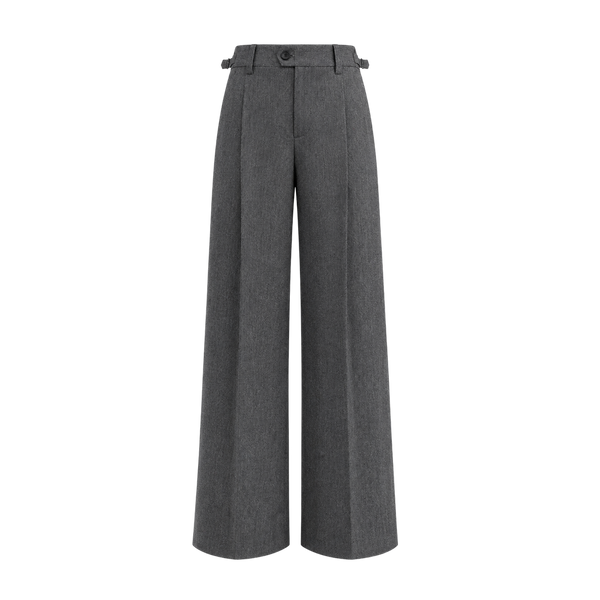 Elara Voss Laurent Grey Flared Trousers