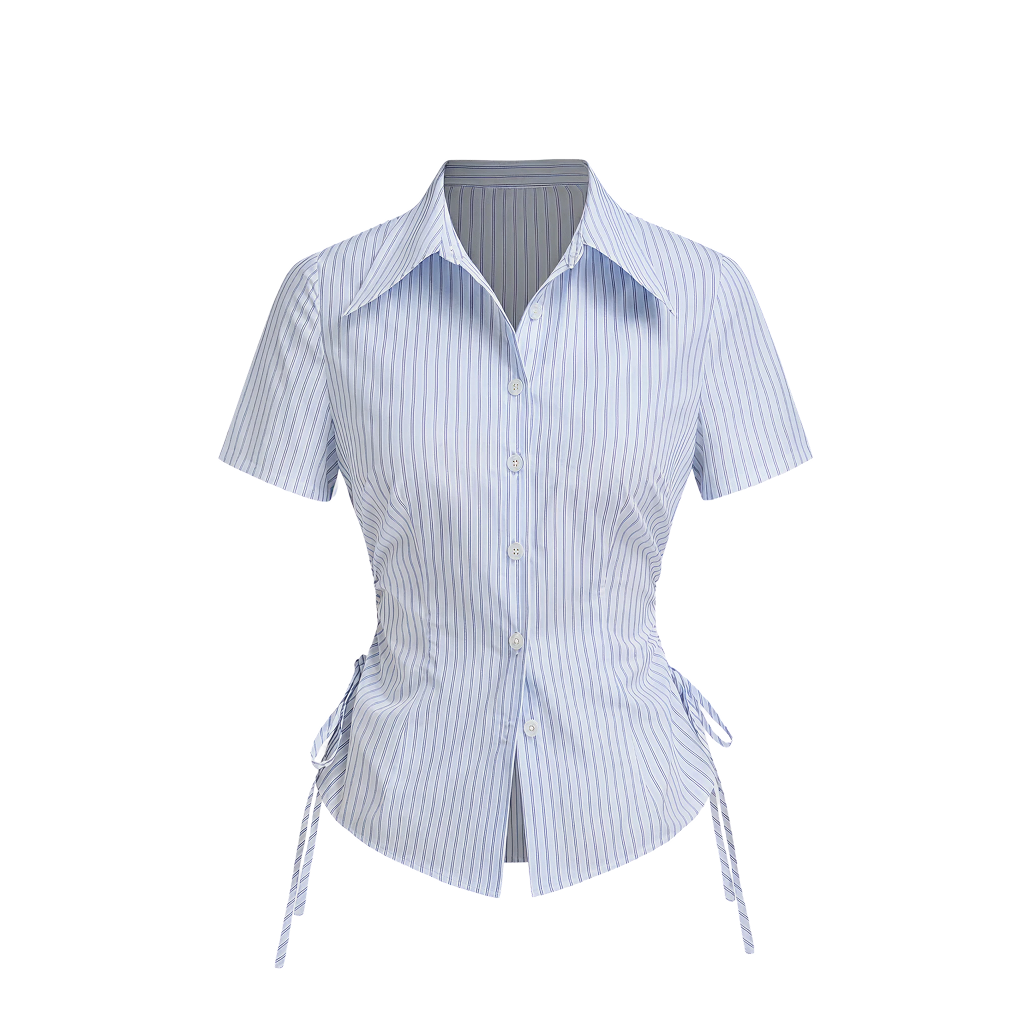 Elara Voss Mist Cinch Shirt