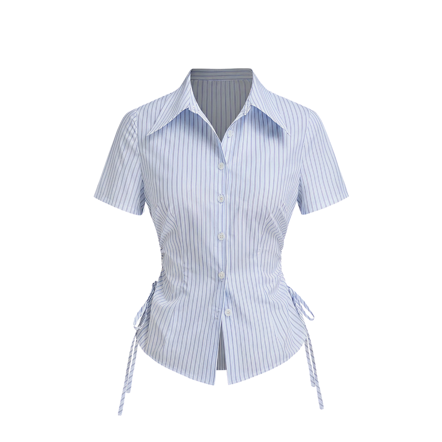 Elara Voss Mist Cinch Shirt