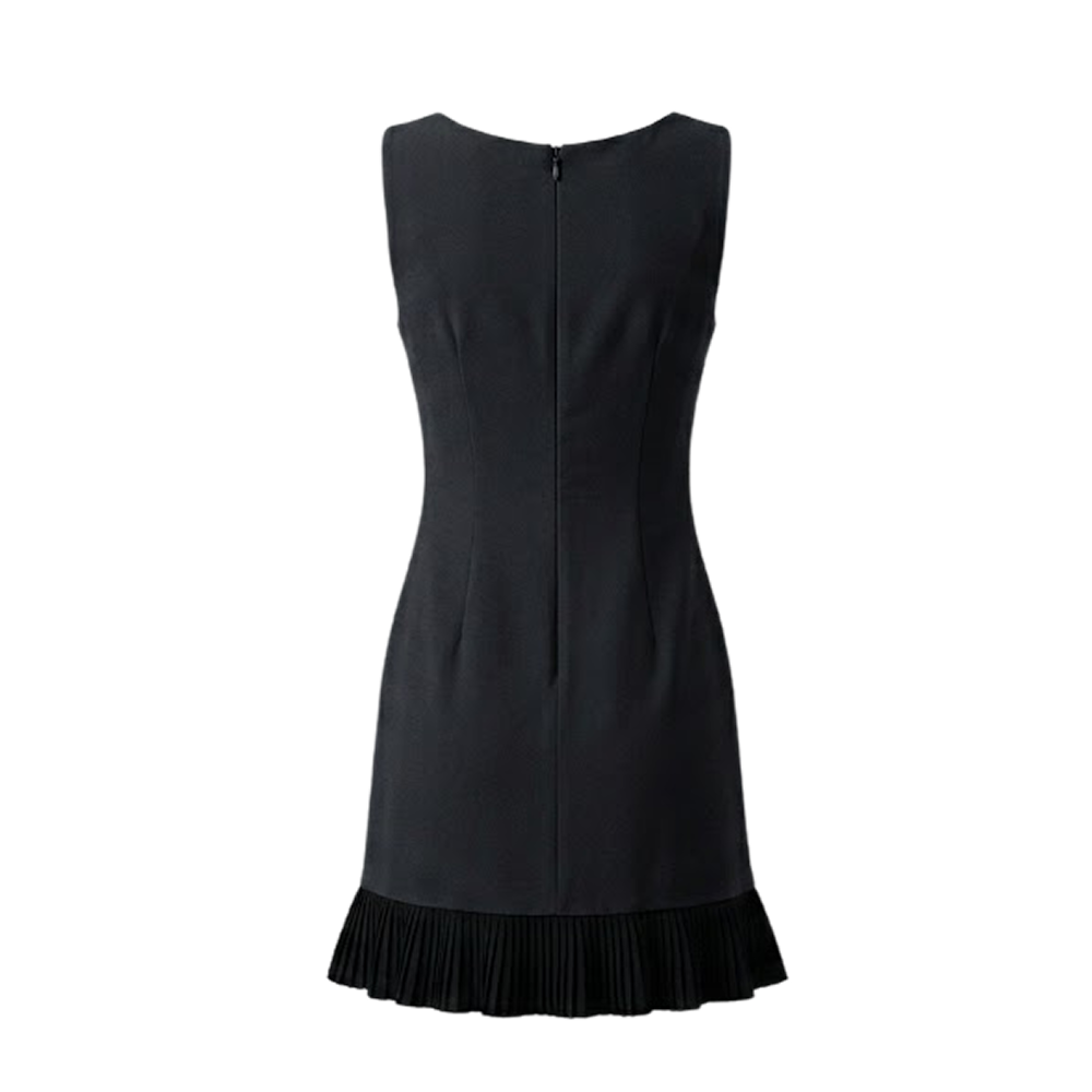 Elara Voss Noelle Bow Balck Dress