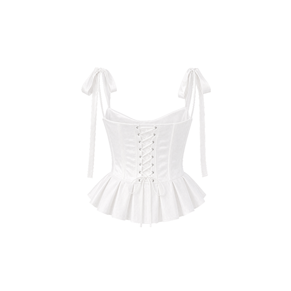 Elara Voss Noelle Bow Corset Top