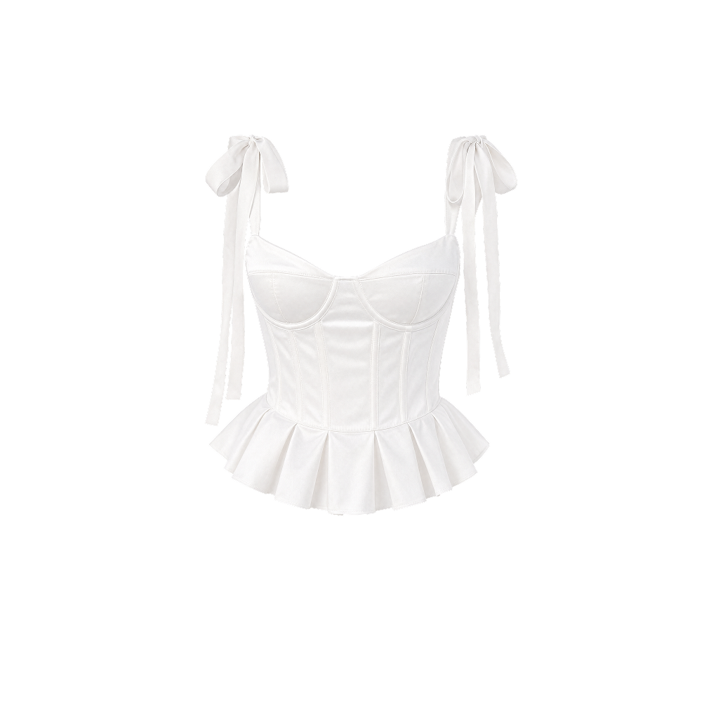 Elara Voss Noelle Bow Corset Top