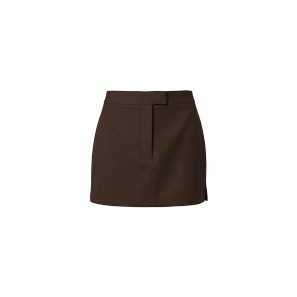 Elara Voss Obsidian Cocoa Mini Skirt