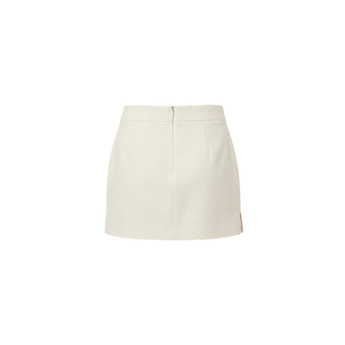 Elara Voss Obsidian Off White Mini Skirt
